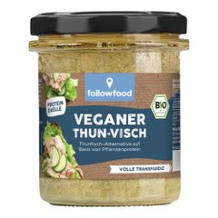 Bio Veganer Thun-Visch in Öl 180g - 6er Vorteilspack von Followfood