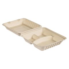 Zuckerrohr Menübox 3-geteilt 50Stück von Duni