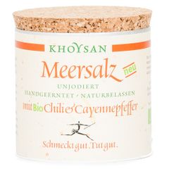 Meersalz mit Bio Chili und Cayennepfeffer von Khoysan