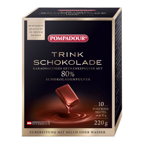 Trinkschokolade 10x22g von Pompadour