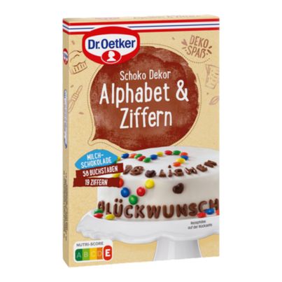 Dr. Oetker Schoko Alphabet und Ziffern 58 g