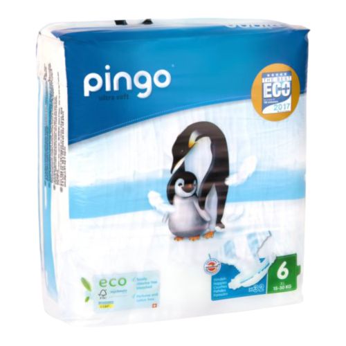 Organic diapers XL 15-30 kilos 26 pieces from Pingo Swiss