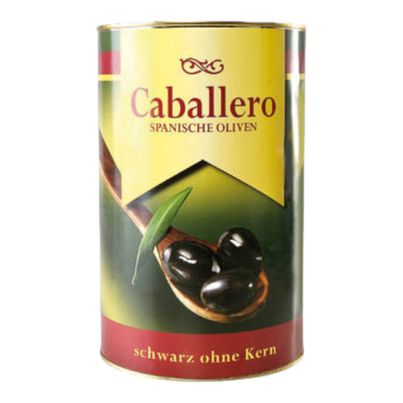 Oliven schwarz ohne Kern 4200g von Caballero