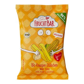 Bio Knusper-Stäbchen Mais Käse 30g - 8er Vorteilspack von Fruchtbar