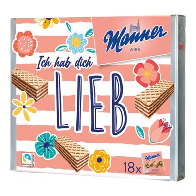 Manner Original Neapolitaner Schnitten 18er Geschenkpackung Ich hab dich lieb 1350g