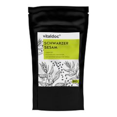 Bio Schwarzer Sesam ganz ungeschä. 400g - 12er Vorteilspack von Vitaldoc