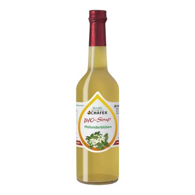 Bio Holunderblüten-Sirup 1:7 500ml - 6er Vorteilspack von Schäfer Biosäfte