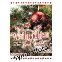 Billett Weihnachten 1.25 1Stück von Schüller & Sohn