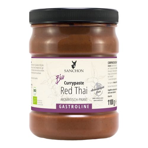 Bio Currypaste Red Thai 1-1g - 6er Vorteilspack von Sanchon