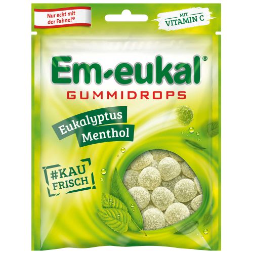 Em-eukal Gummidrops mit ätherischen Ölen Eukalyptus-Menthol 90g