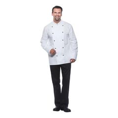 Kochjacke Thomas weiß 50 von Karlowsky Passion