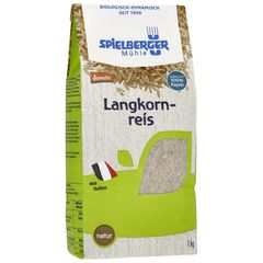 Bio Langkornreis natur 1000g - 6er Vorteilspack von Spielberger Mühle