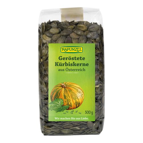 Bio Kürbiskerne geröstet 500g - 6er Vorteilspack von Rapunzel Naturkost