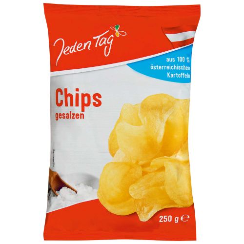 Salted chips 250g from Jeden Tag