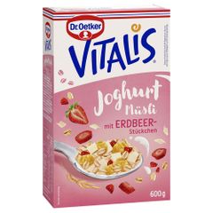 Dr. Oetker Vitalis yogurt muesli with strawberry pieces 600 g