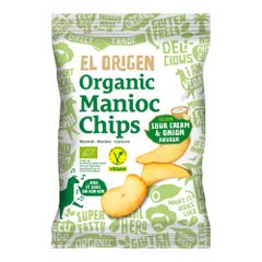 Bio Maniok Chips Sour Cream Onion 60g - 8er Vorteilspack von El Origen Food Gmbh