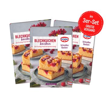 Dr. Oetker Rezeptbuch Schnelles Backen - Trendiges Kleingebäck 3er-Set