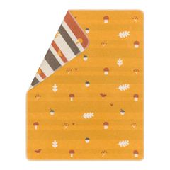 Babydecke Forest Friends 70 x 90 cm - Gold - GRS zertifiziert - von David Fussenegger