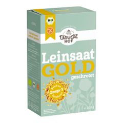 Bio Leinsaat Gold geschrotet 200g - 6er Vorteilspack von Bauck Mühle