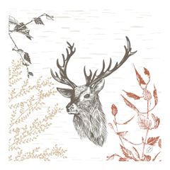 Servietten Wood&Deer 40x40cm 50ct von Duni