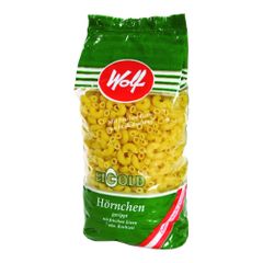 Eigold 3-Ei Hörnchen gerippt 500g - 10er Vorteilspack von Wolf Nudeln