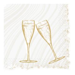 ServiettenSparklyChWh.3lg33x33 50ct von Duni