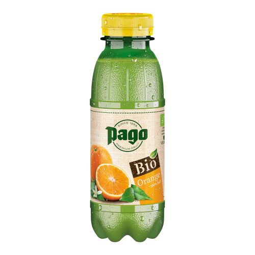 Organic Pago Orange 100 percent 330ml