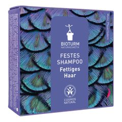 Bio Festes Shampoo fettiges Haar 100g - Seifenfreies Shampoo für ein perfektes Haargefühl besonders bei fettigem Haar von Bioturm Naturkosmetik