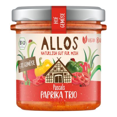 Bio Pascals Paprika Trio 135g - 6er Vorteilspack von Allos