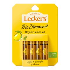 Bio Zitronenöl  4x2ml 8ml - 8er Vorteilspack von Lecker's
