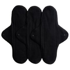 Stoffbinden schwarz aus Bio-Baumwolle MAXI 3 Stück - waschbar - integrierter Wäscheschutz - frei von Schadstoffen von ImseVimse