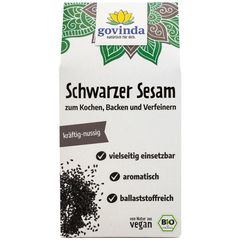 Bio Schwarzer Sesam 200g - 6er Vorteilspack von Govinda