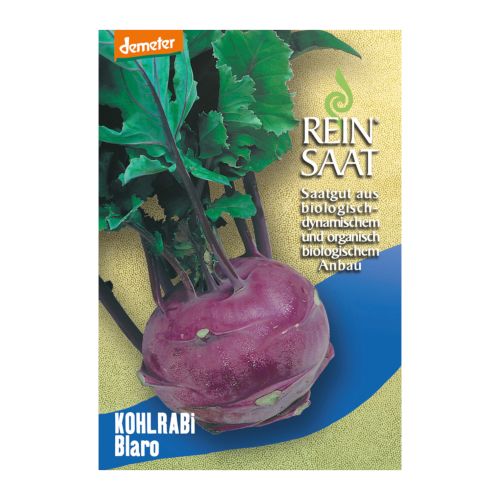 Bio Kohlrabi Blaro Saatgut - 1 Beutel - 5er Vorteilspack von Reinsaat