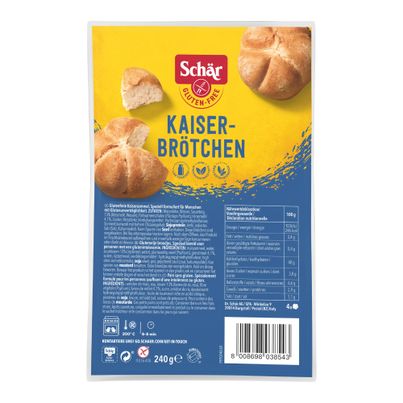Kaiserbrötchen 240g - glutenfrei - von Schär
