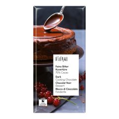 Bio Feine Bitter Kuvertüre 70 Prozent Cacao 200g von Vivani