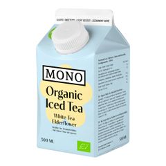 Bio Weißer Tee Holunderblüte 500ml - 8er Vorteilspack von Mono