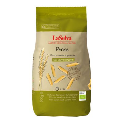 Bio Penne Hartweizen 500g - 12er Vorteilspack von La Selva