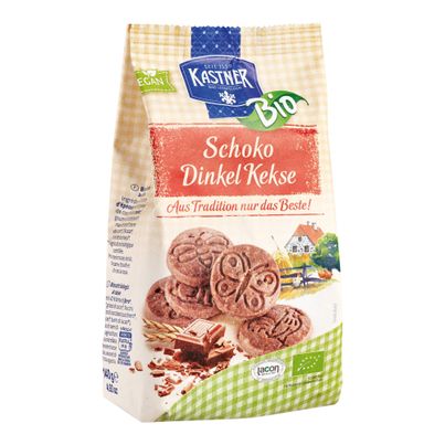Bio Schoko-Dinkel Kekse 140g - 12er Vorteilspack von Kastner Franz