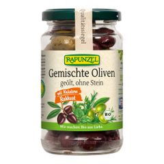 Bio gemischte Oliven mit Kräutern 170g - 6er Vorteilspack von Rapunzel Naturkost