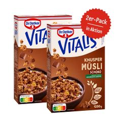 Dr. Oetker Vitalis Knuspermüsli Schoko 1.25 kg 2er-Pack