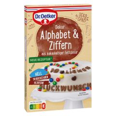Dr. Oetker Dekor Alphabet und Ziffern 58g