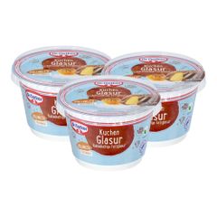 Dr. Oetker Kuchen Glasur Vollmilch-Geschmack 3er Pack