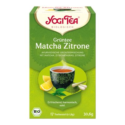 Bio Grüntee Matcha Zitrone á 18g - 6er Vorteilspack von Yogi Tea