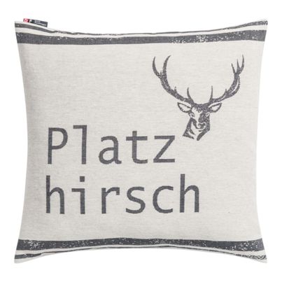 Cushion Cover Platzhirsch Color Offwhite 50x50cm by David Fussenegger