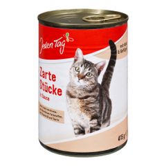 Cat food veal.poultry.carrots 415g from Jeden Tag
