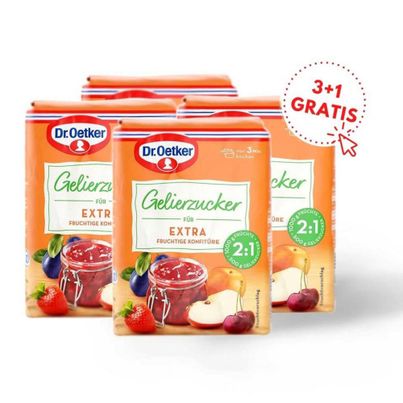 Dr. Oetker Set Einkochen Extra Gelierzucker 2:1 - 3+1 Set