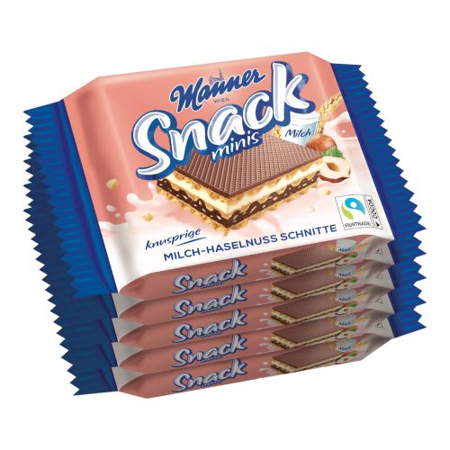 Manner Snack Minis Milch-Haselnuss 5x25g