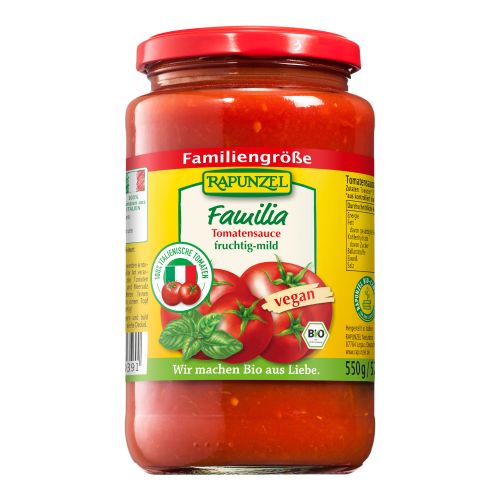 Bio Tomatensauce Familia 550g - 6er Vorteilspack von Rapunzel