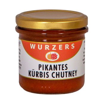 Pikantes Kürbis Chutney 150g - Kürbis - Äpfel - rote Paprika - Zwiebel - wunderbar fruchtig-pikanter Geschmack von Wurzers