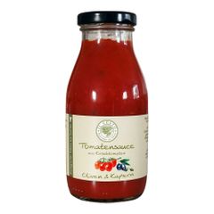 Bio Tomatensauce mit Oliven Kapern 250ml - 6er Vorteilspack von Il Cesto